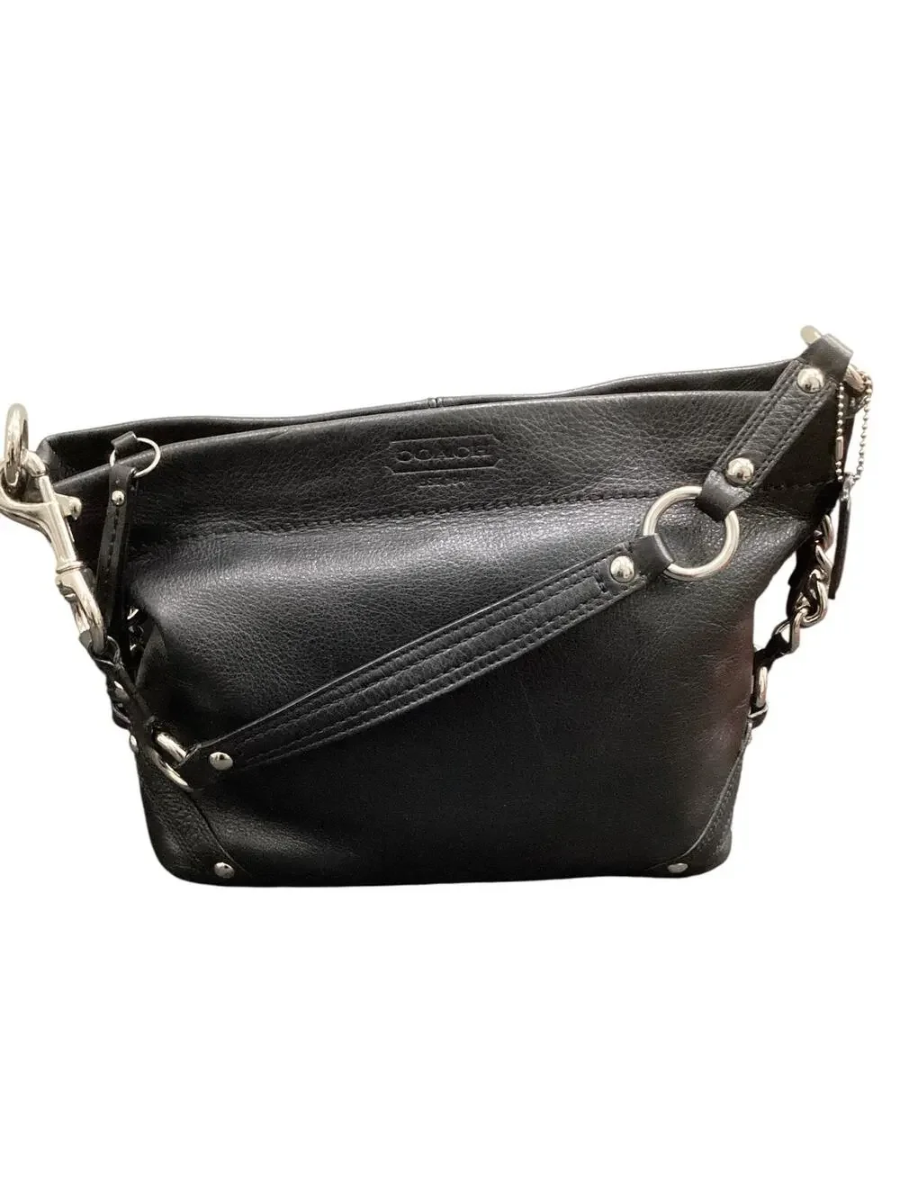 Coach Purse Women One Size F15251 Carly Hobo Shoulder Bag Leather Chain Details